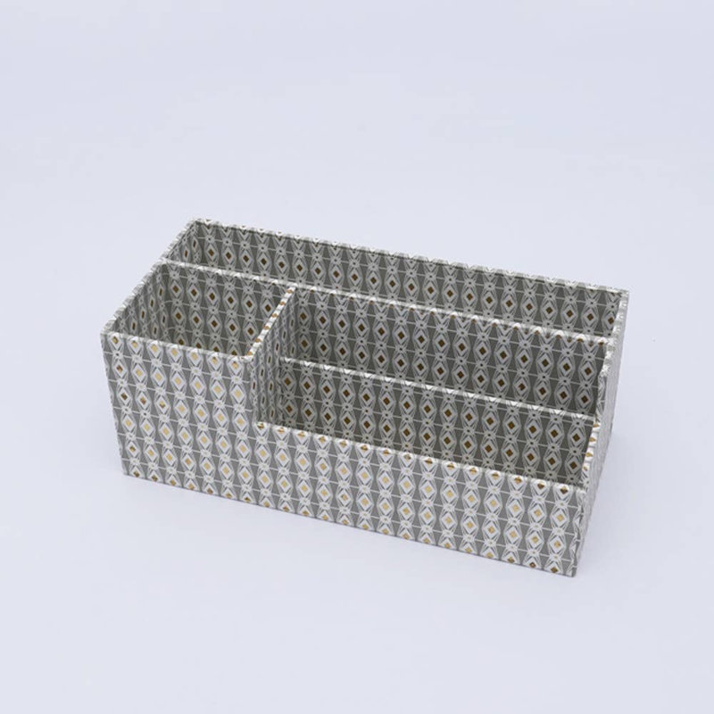 Organisateur de bureau | Gris | Papier de coton recyclé