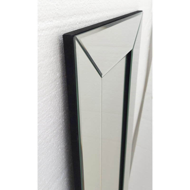 LARA Glass Frame Venetian Wall Mirror, 120cm H x 40cm W