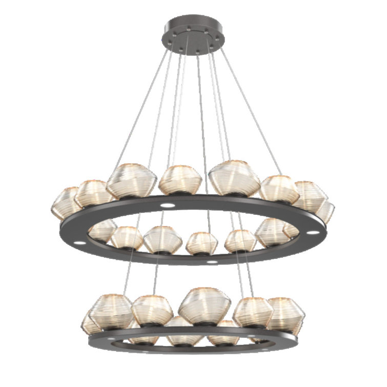 Mesa 28 - Light Dimmable LED Wagon Wheel Chandelier