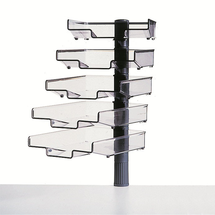 Kunststoff Paper Organiser, Light grey