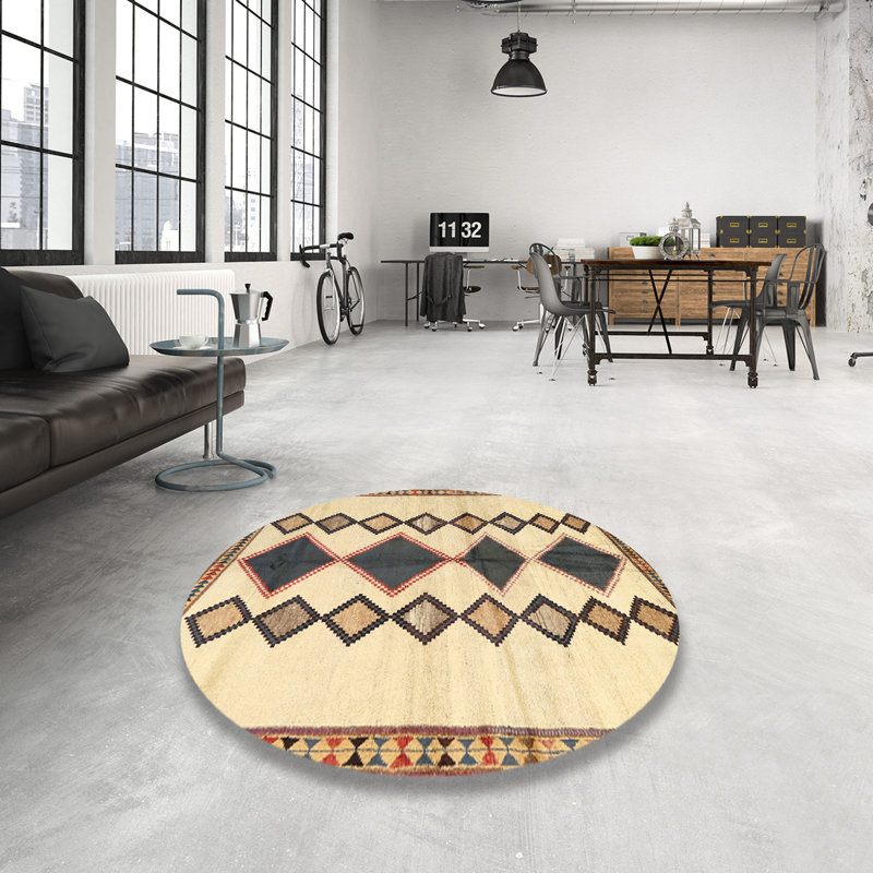 Southwestern Indoor Rug, Round 8'