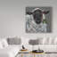 «Wren The Christmas Sheep», art mural sur toile tendue - Mary Miller Veazie, pour décoration de salon, de chambre à coucher ou de bureau - 18 x 18-27491606