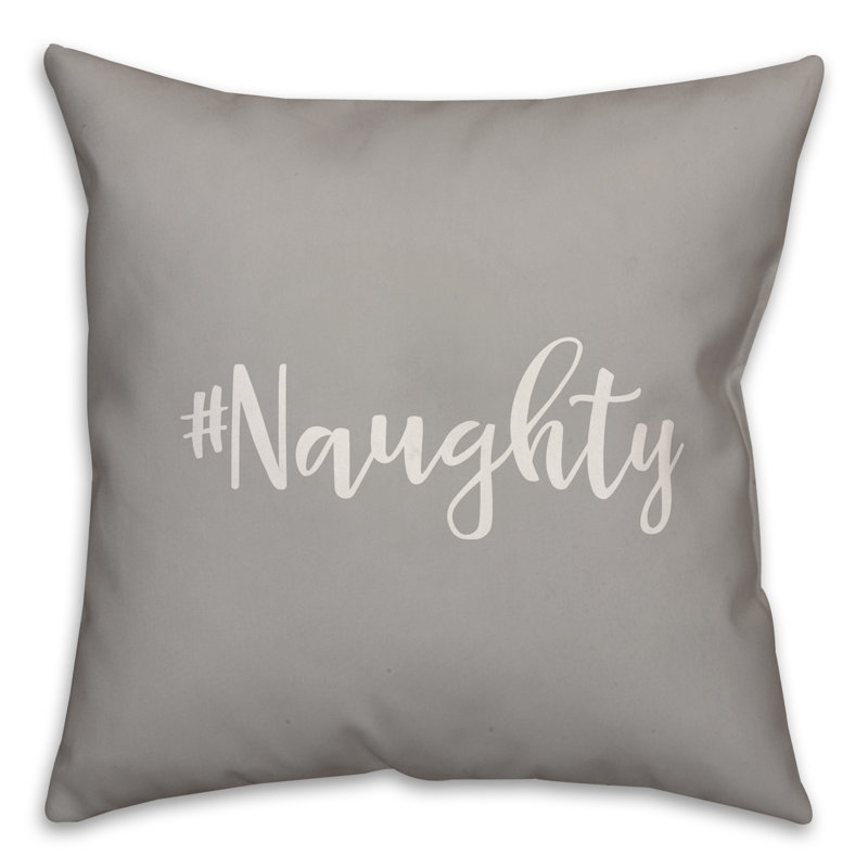  Coussin Naughty, Gris, Coussin décoratif