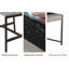 4-Piece Dining Table Set for 4 People,Rectangular Kitchen Table Set with 2 Chairs & 1 Bench,Double Side Drawers, for Dining Room,Kitchen,Restaurant,Yard-1800284
