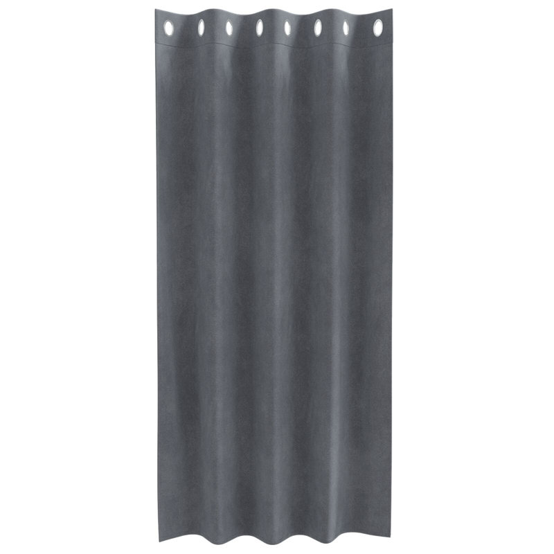 Curtains Polyester Medium Decorative Inlays, 140cm Width x 175cm Drop, Light Grey