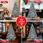 Flocked Artificial Christmas Tree-1111843905