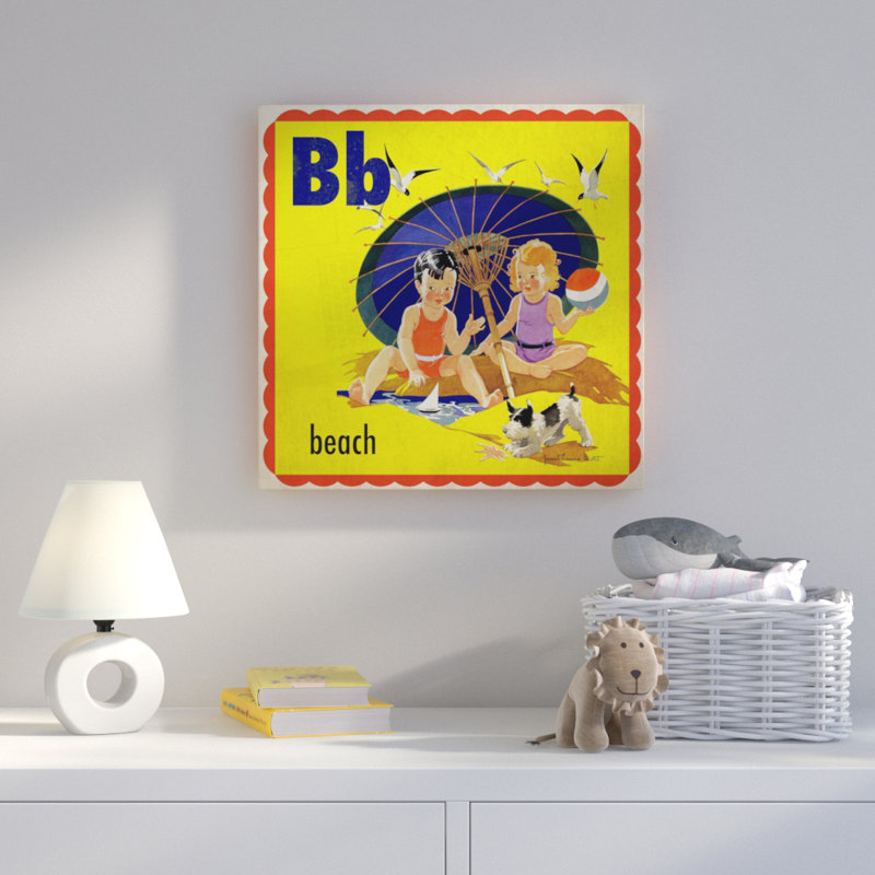 «Beach», reproduction sur toile tendue, 40 po x 40 po
