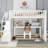 Full Solid Wood Loft Bed with Movable Desk and Shelves-1609883689-1609883702