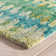 Paint Chip Abstract Hand Hooked Wool Area Rug in Blue/Green/Gold