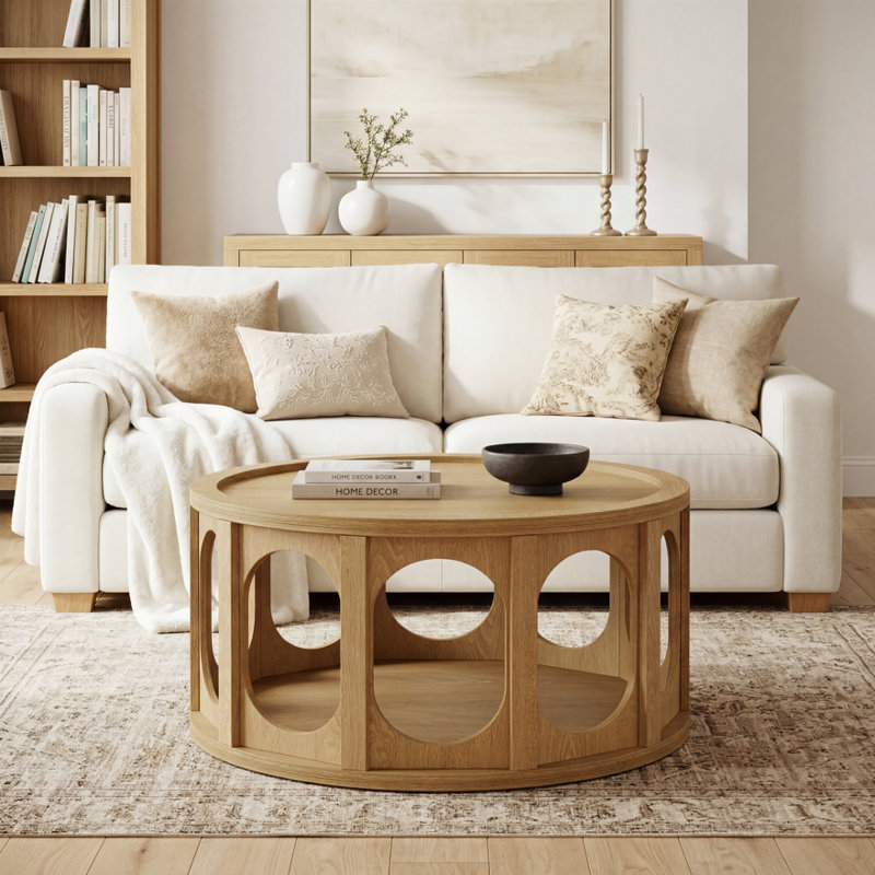Table basse 31,5 "moderne avec rangement ouvert