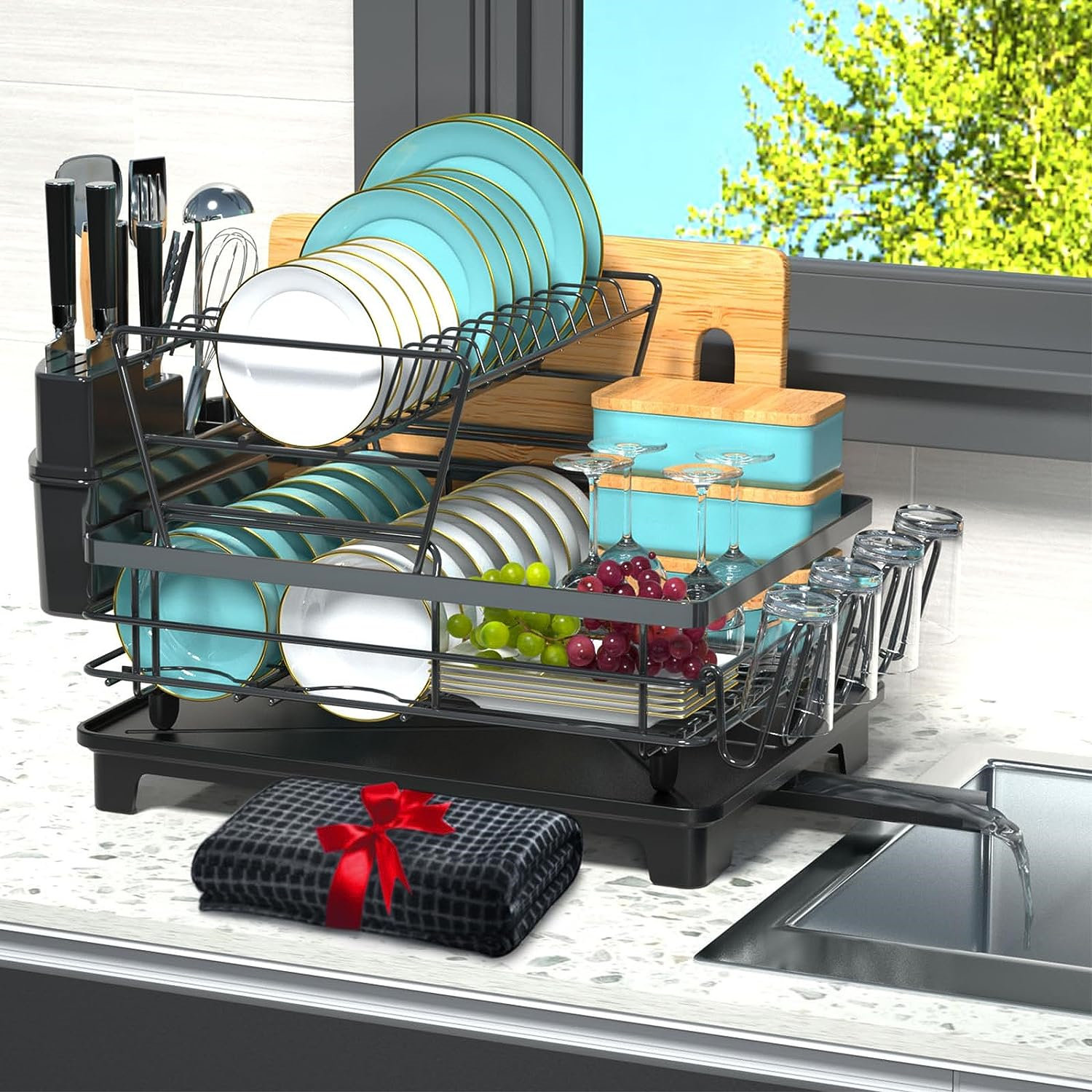 ColorLife Stainless Steel Dish Rack