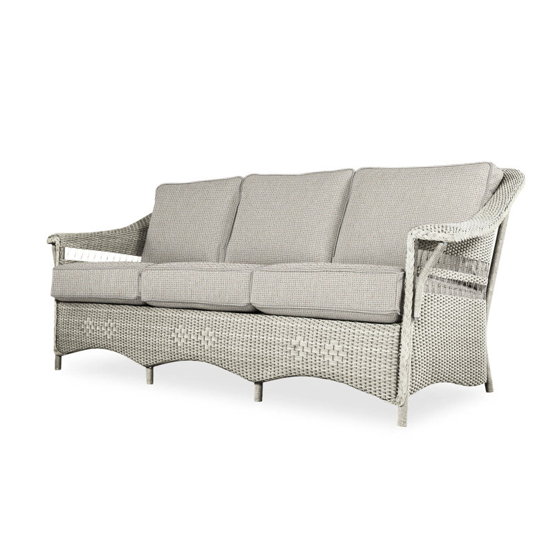 Nantucket Outdoor 3 - Seat Patio Sofa, Berkely Hall Green, Linen