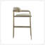 Tabouret de comptoir taupe-132726012