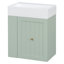 Ensemble de meuble-lavabo compact 20 po et lavabo en céramique - Économiseur d'espace | Idée de cadeau