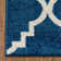 Tapis à motif géométrique bleu marine / blanc Galli