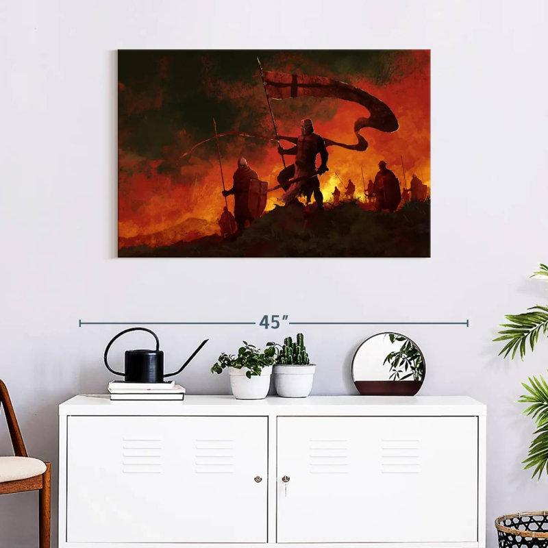 Keiri Medieval War, 24" H x 36" W
