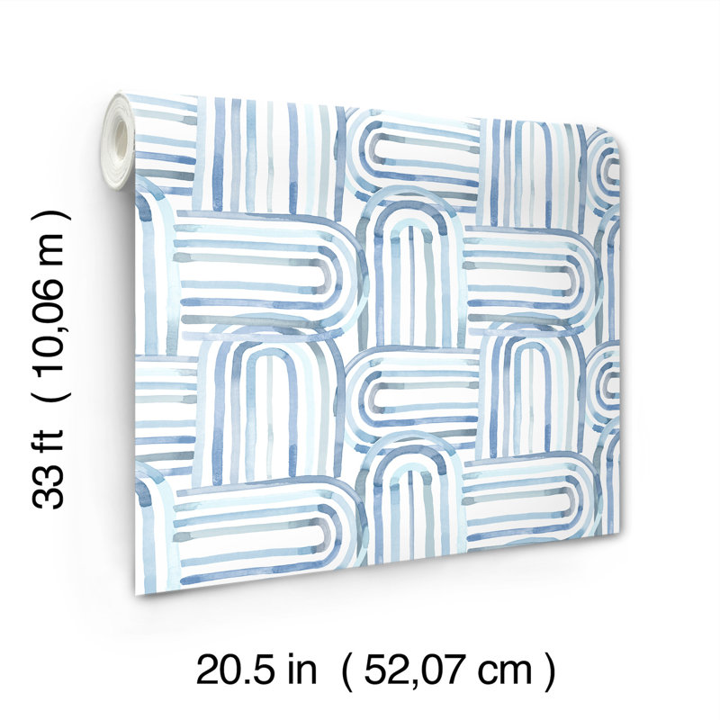 Papier peint Lolly Arches, Bleu