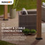 Pavillon de jardin en bois 13 pi x 15 pi Sunjoy, pavillon de jardin extérieur en acier à toit rigide, pavillon de jardin en bois avec cadre en cèdre avec toit en métal à 2 niveaux, convient pour les patios, la pelouse et la cour-97842725