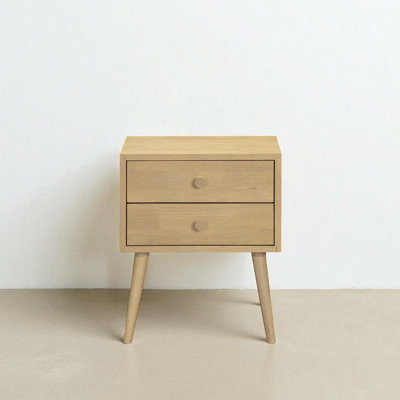  Lux Nightstand with 2 Drawers, Featuring Adaptable Design, 150 lbs Load Capacity, Water-Resistant, Elevate Your Space, Easy Assembly