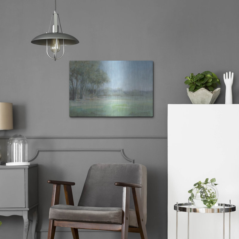 «Lark Manor» «High Summer Field» par Danhui Nai, art mural en métal, H 16 po x l 24 po