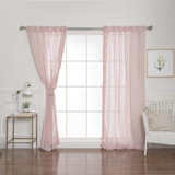 Raphaelle Polyester Semi Sheer Curtain Pair