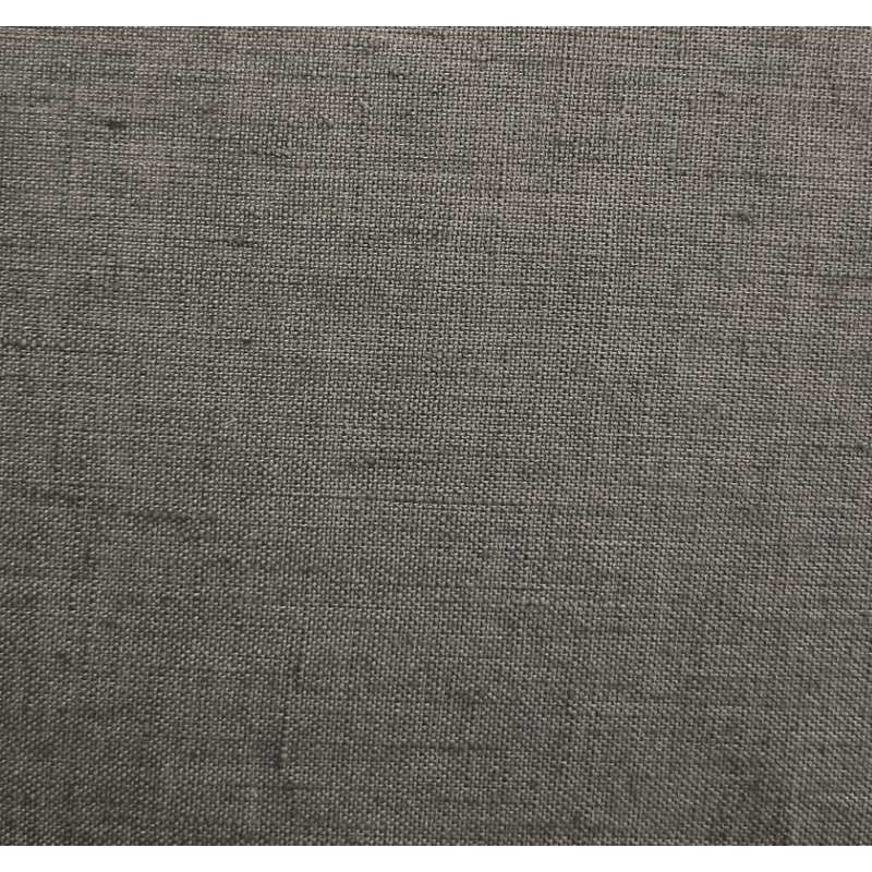 Fino Linen Solid Color Single Shower Curtain, White/Gray Down, 70'' H x 70'' L