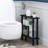 Slim Space Saving Storage Rack, Espresso/Black