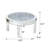 Amla Modern Glass Coffee Table with Crystal Inlay