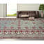 Kotanabad Wool Oriental Area Rug in Blue/Red/Beige