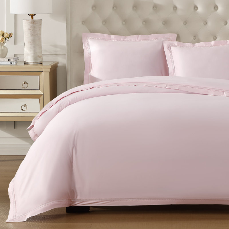 Yalda Duvet Cover Set, Pink, King