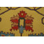 Tapis indien en laine fait à la main jaune Oushak 9 x 12