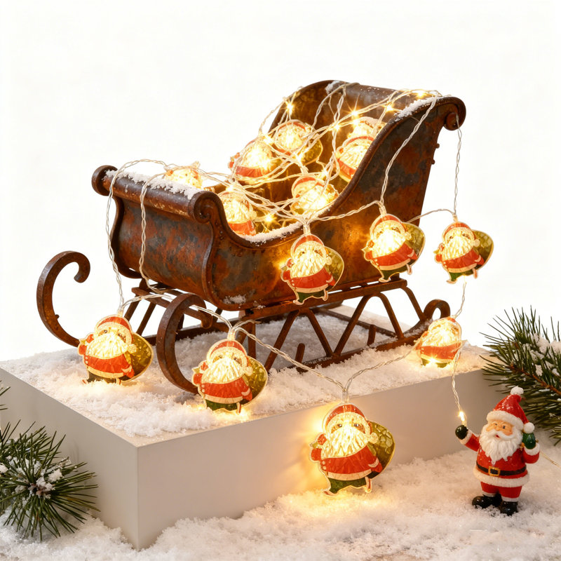 Christmas String Lights - 9.8feet 20 LED Fairy Lights, Battery Operated for Indoor Outdoor Xmas Tree Party Wedding Home Decor