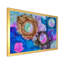 Bleu luxueux abstrait fluide X - peinture sur toile-67358836-67358843