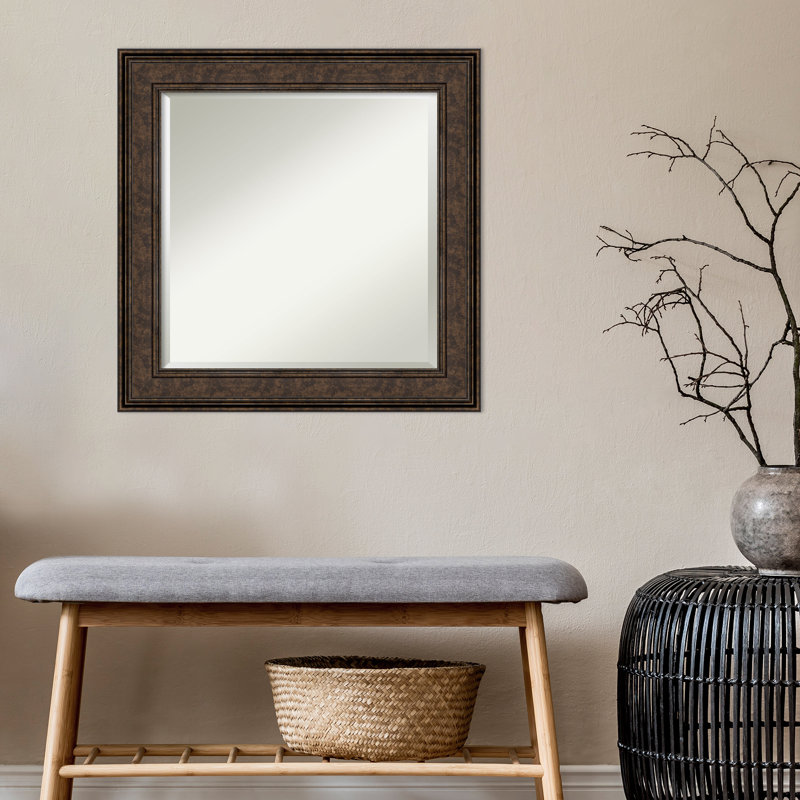 Miroir mural biseauté Balfour, 26 po x 26 po