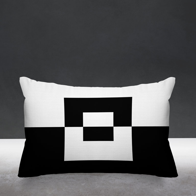 Coussin lombaire intérieur / extérieur Luella, Noir