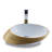 Vitreous China Oval Vessel Bathroom Sink -49277003