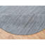 Tapis oriental rond en laine tissé à la main 8 pi x 8 pi gris Striae 317A241394064AA6ACA32D899ADEDB3E