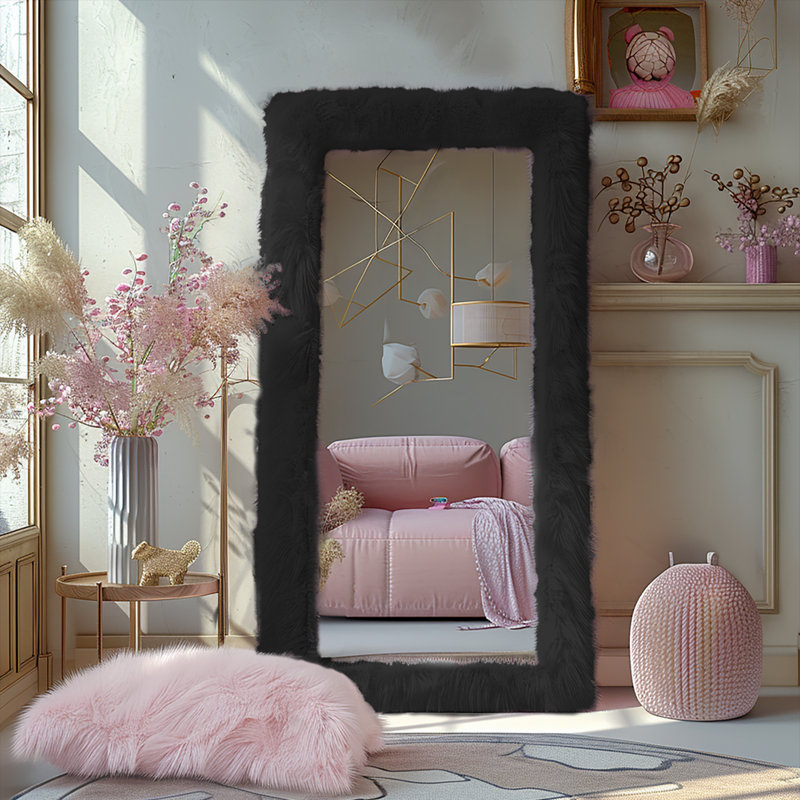Bohde Rectangle Mirror, 63" x 24", Black