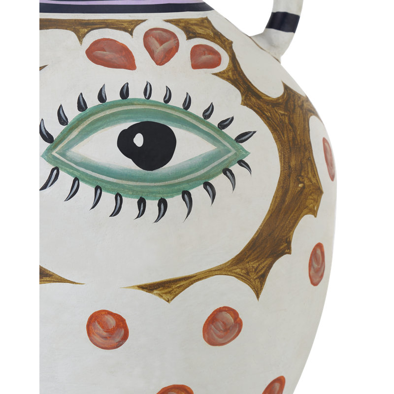 Hamsa Handmade Terracotta Table Vase