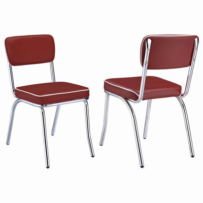 Chaises d'appoint rembourrées (ensemble de 2)
