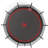 12FT Trampoline Pumpkin- Black Red