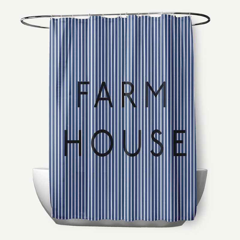 Rideau de douche Farmhouse, Marine nautique