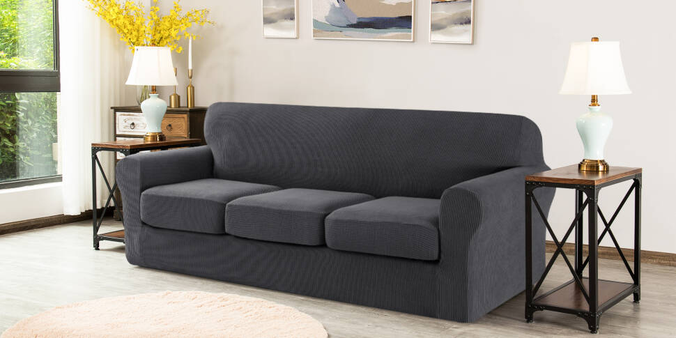 The Twillery Co. Pizarro Soft Stretch Separate Box Cushion Sofa ...