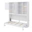 Lit escamotable avec armoire supérieure, tablettes-763922158