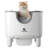Furoomate Open Self Cleaning Cat Litter Box, Smart Automatic Litter Box Safety Protection, Smart Robot Litter Box