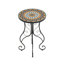 Table d'appoint ronde ronde en céramique, colorée et noire
