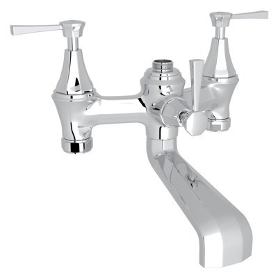 Deco™ Exposed Triple Handle Deck Mounted Clawfoot Tub Faucet