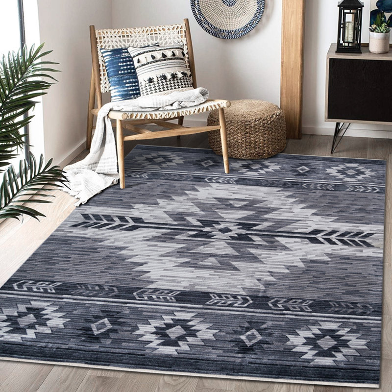 Adelean Southwestern Indoor Rug, Rectangle 4'11.84" x 6'11.46"