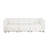 White Microfiber 3-Piece Living Room Sofa Set