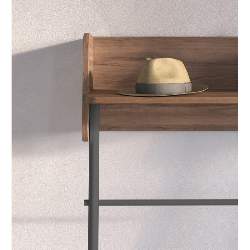 Alisande 80cm Console Table, Graphite, Walnut